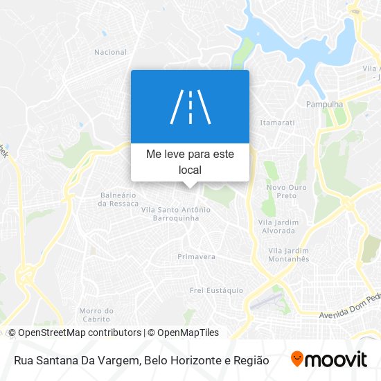 Rua Santana Da Vargem mapa