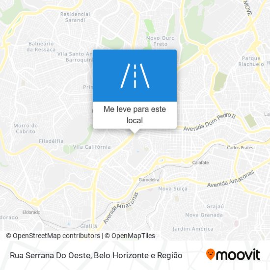 Rua Serrana Do Oeste mapa