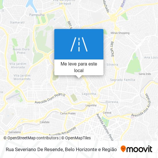 Rua Severiano De Resende mapa