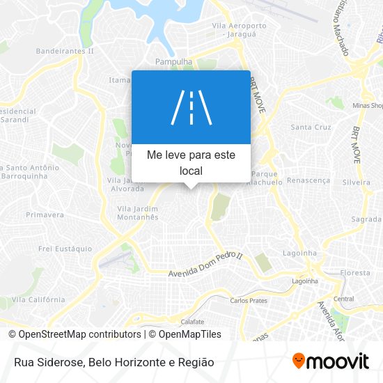 Rua Siderose mapa