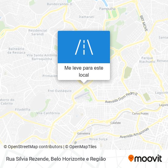 Rua Sílvia Rezende mapa