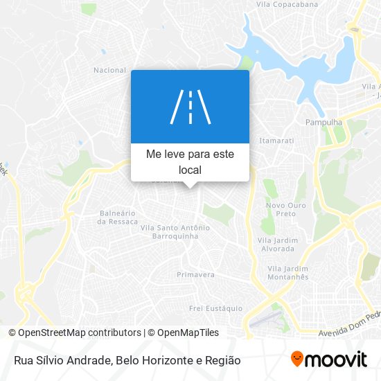 Rua Sílvio Andrade mapa