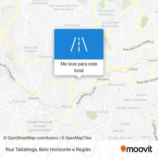 Rua Tabatinga mapa
