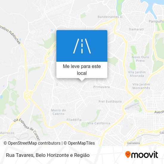 Rua Tavares mapa