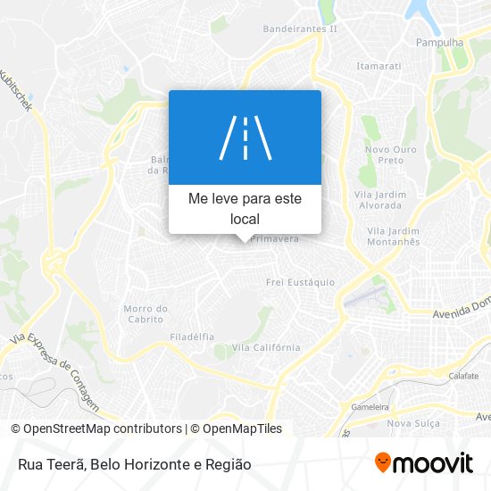 Rua Teerã mapa