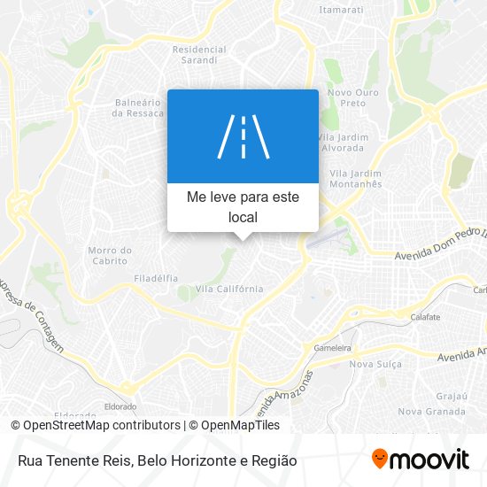 Rua Tenente Reis mapa