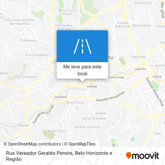Rua Vereador Geraldo Pereira mapa