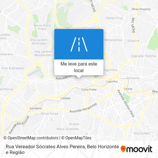 Rua Vereador Sócrates Alves Pereira mapa