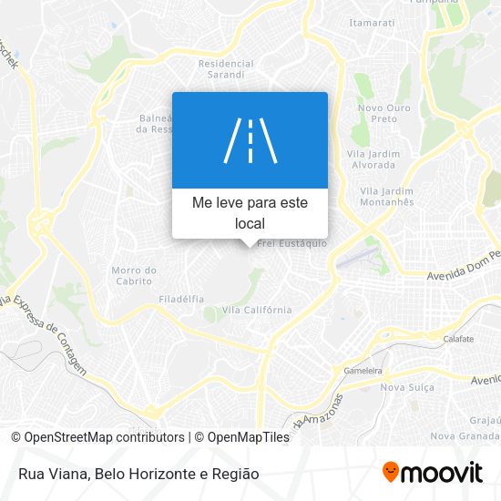 Rua Viana mapa