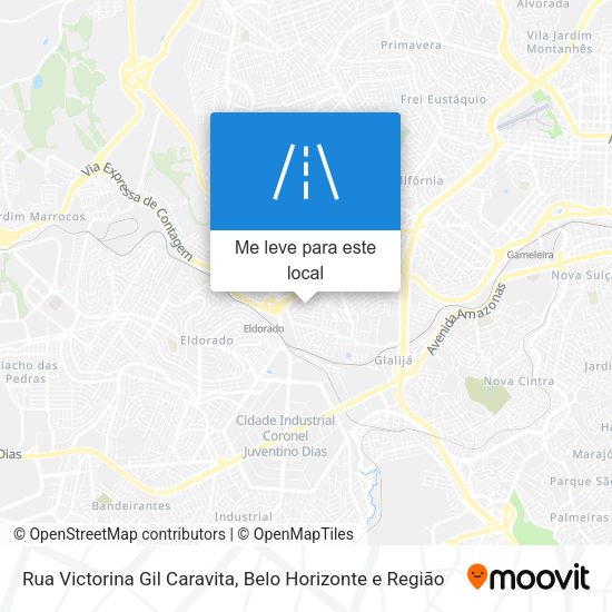 Rua Victorina Gil Caravita mapa