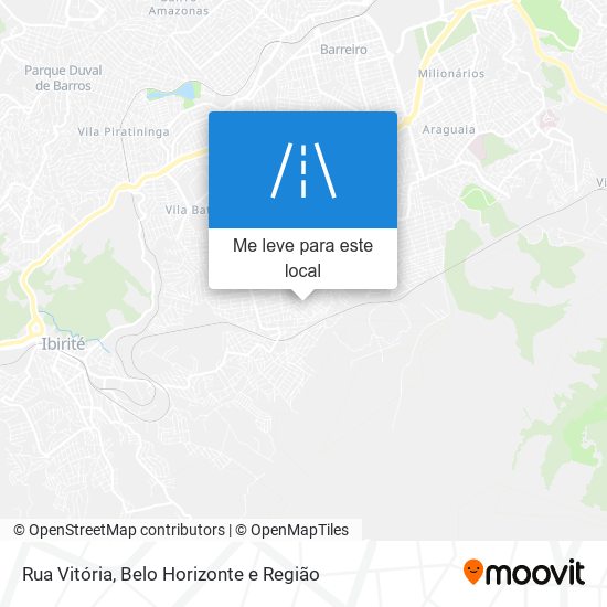 Rua Vitória mapa