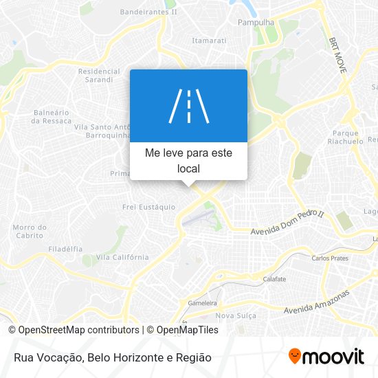 Rua Vocação mapa