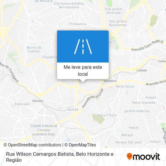 Rua Wilson Camargos Batista mapa