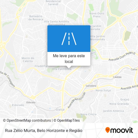 Rua Zélio Murta mapa