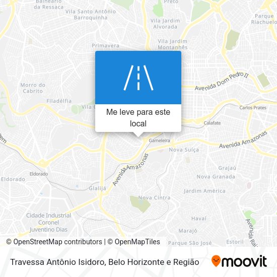 Travessa Antônio Isidoro mapa