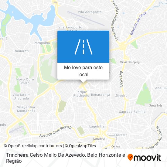 Trincheira Celso Mello De Azevedo mapa