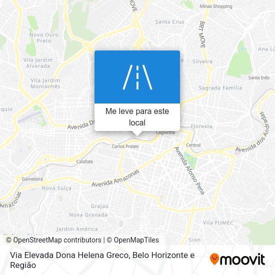 Via Elevada Dona Helena Greco mapa