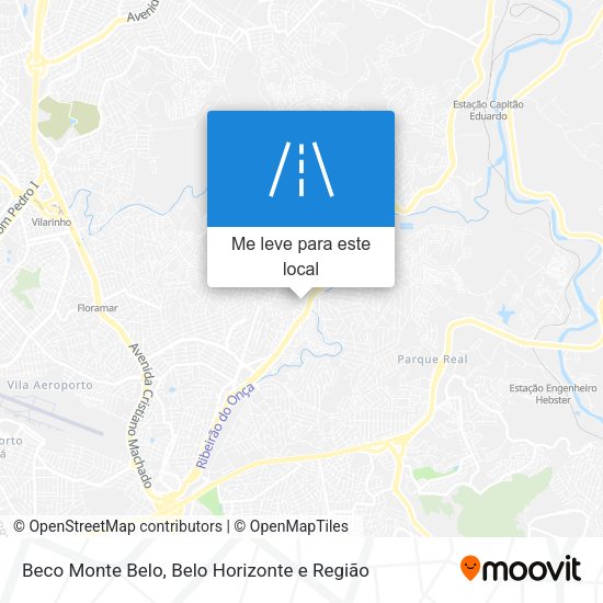 Beco Monte Belo mapa
