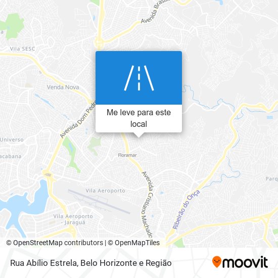 Rua Abílio Estrela mapa