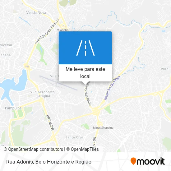 Rua Adonis mapa