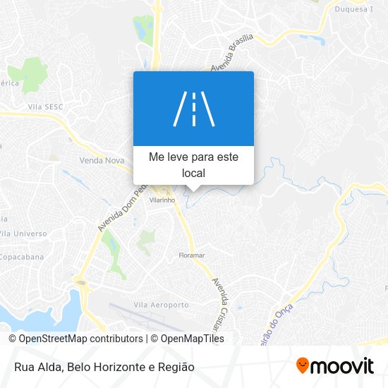 Rua Alda mapa