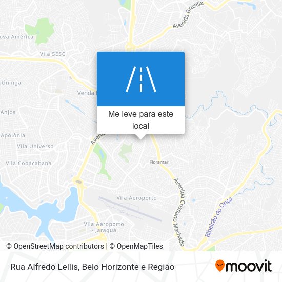 Rua Alfredo Lellis mapa