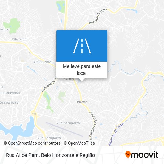 Rua Alice Perri mapa