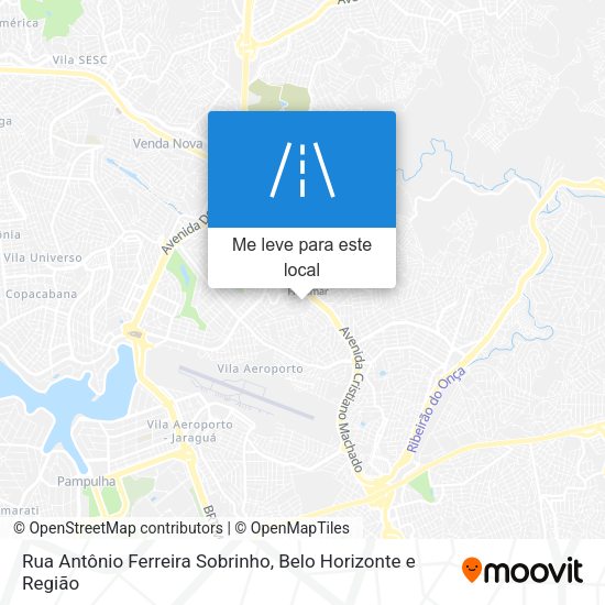 Rua Antônio Ferreira Sobrinho mapa