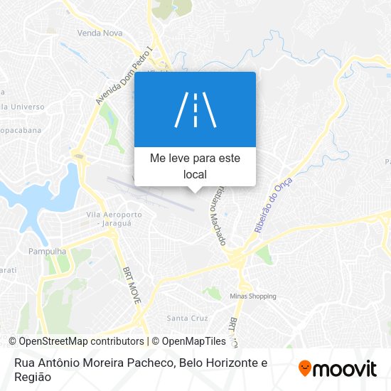 Rua Antônio Moreira Pacheco mapa