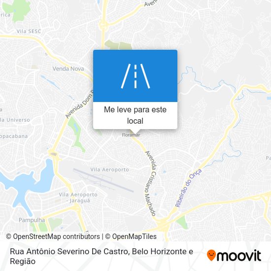 Rua Antônio Severino De Castro mapa