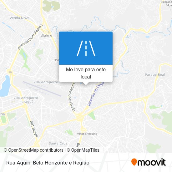 Rua Aquiri mapa