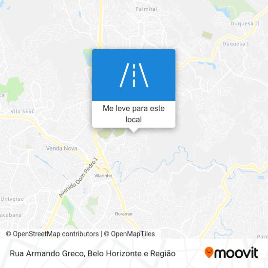 Rua Armando Greco mapa