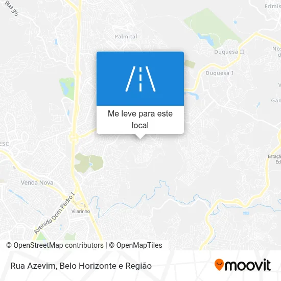 Rua Azevim mapa