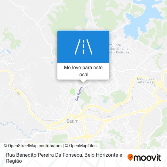 Rua Benedito Pereira Da Fonseca mapa