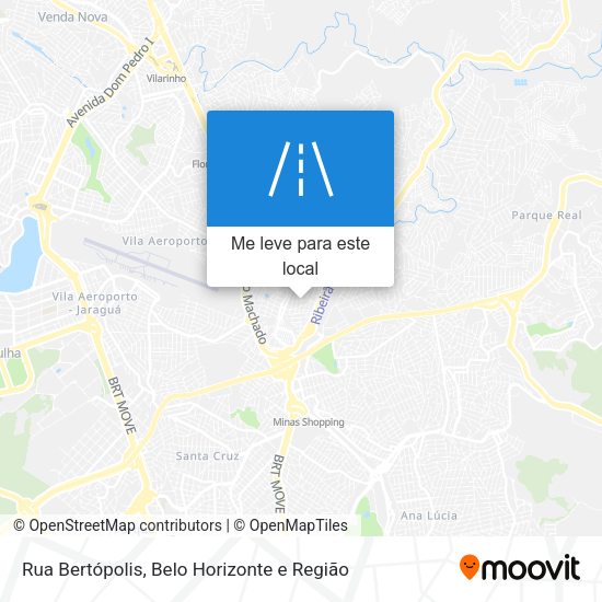 Rua Bertópolis mapa