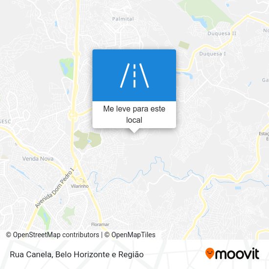 Rua Canela mapa