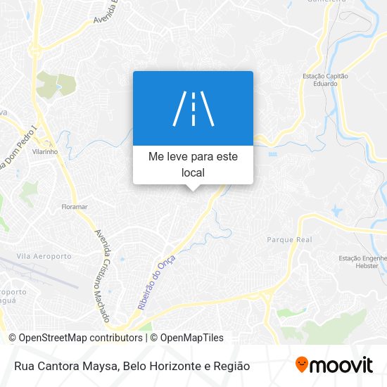 Rua Cantora Maysa mapa