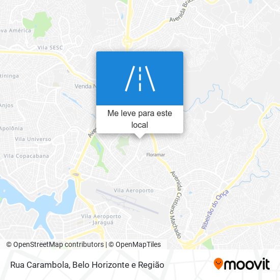 Rua Carambola mapa