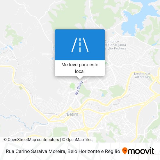 Rua Carino Saraiva Moreira mapa