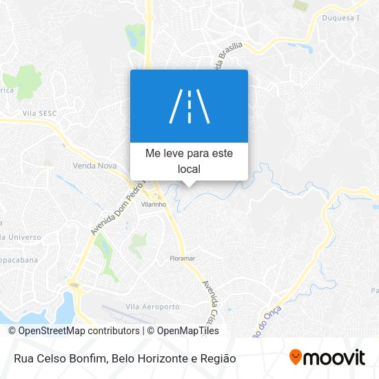 Rua Celso Bonfim mapa