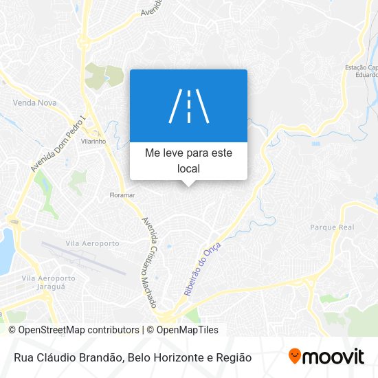 Rua Cláudio Brandão mapa