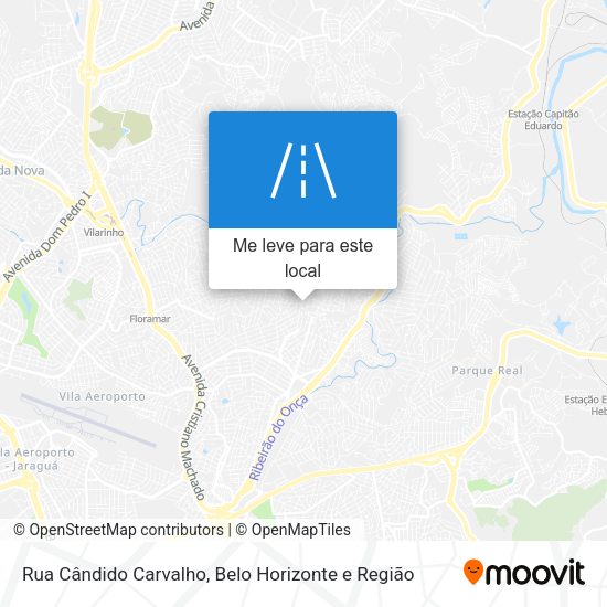 Rua Cândido Carvalho mapa