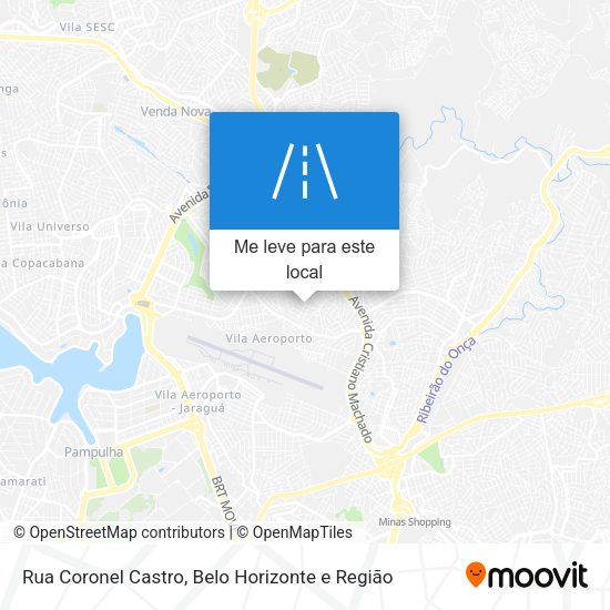 Rua Coronel Castro mapa