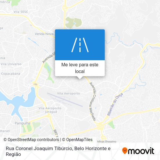 Rua Coronel Joaquim Tibúrcio mapa