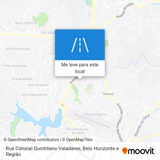 Rua Coronel Quintiliano Valadares mapa
