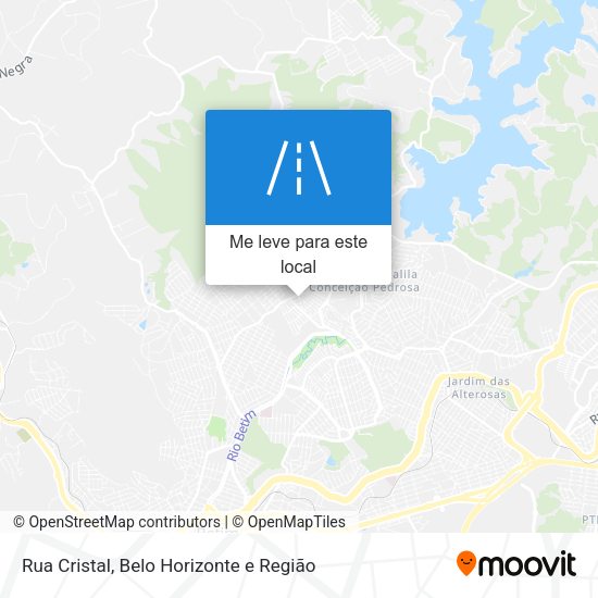 Rua Cristal mapa