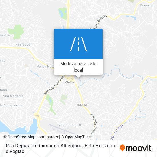 Rua Deputado Raimundo Albergária mapa