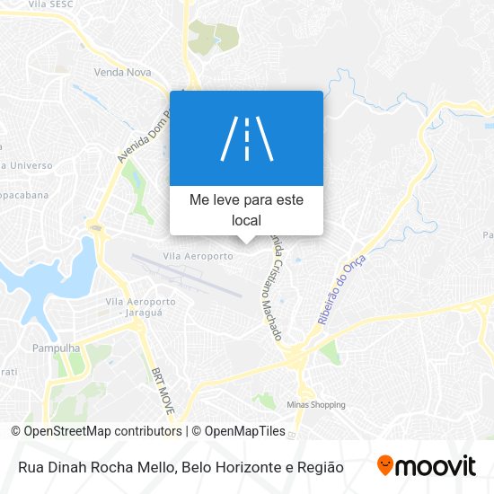 Rua Dinah Rocha Mello mapa