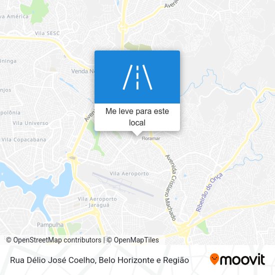 Rua Délio José Coelho mapa