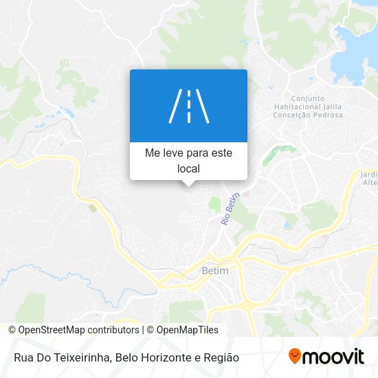 Rua Do Teixeirinha mapa